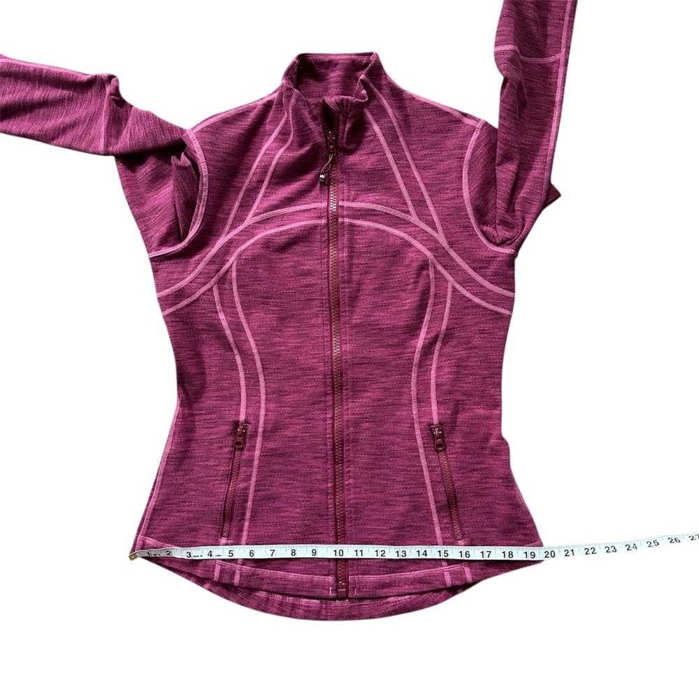 Lululemon Define Jacket Fitted Full Zip Berry Pin… - image 13
